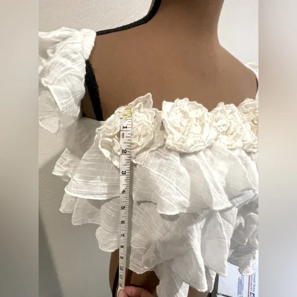 NWT Zara cropped linen shirt - Picture 2 of 9